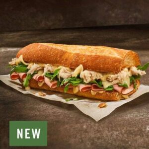 NEW Chicken Cordon Bleu Melt - Stacked Toasted Baguette