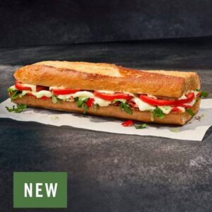 Green Goddess Caprese Melt – Toasted Baguette