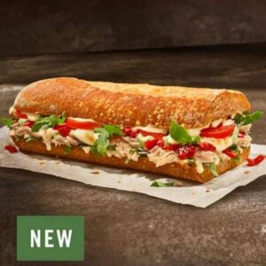 NEW Chicken Green Goddess Caprese Melt - Stacked Toasted Baguette