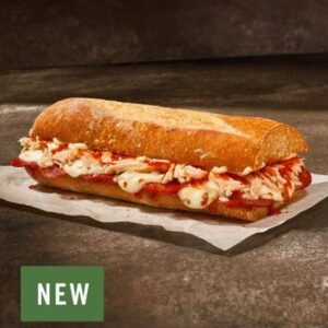NEW Chicken & Pepperoni Mozzarella Melt - Stacked Toasted Baguette